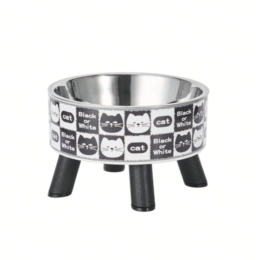 round-pet-blow-on-four-legs-with-black-and-white-design-and-stainless-steel-inside