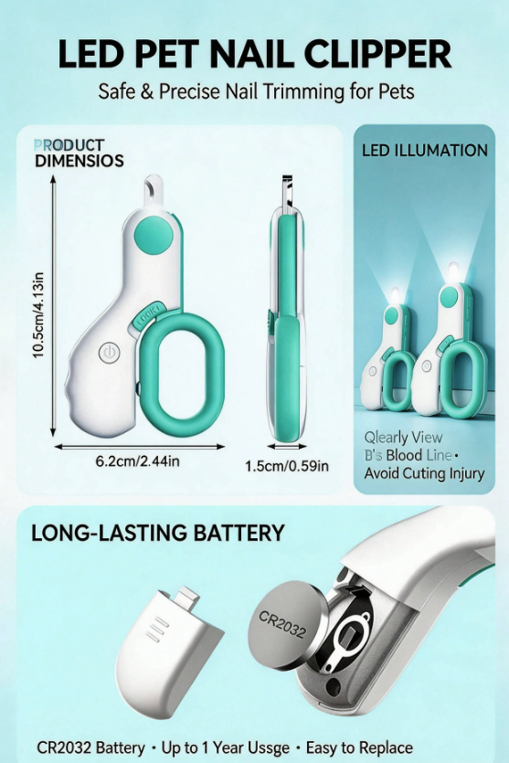 Mini LED Nail Clipper - Image 2